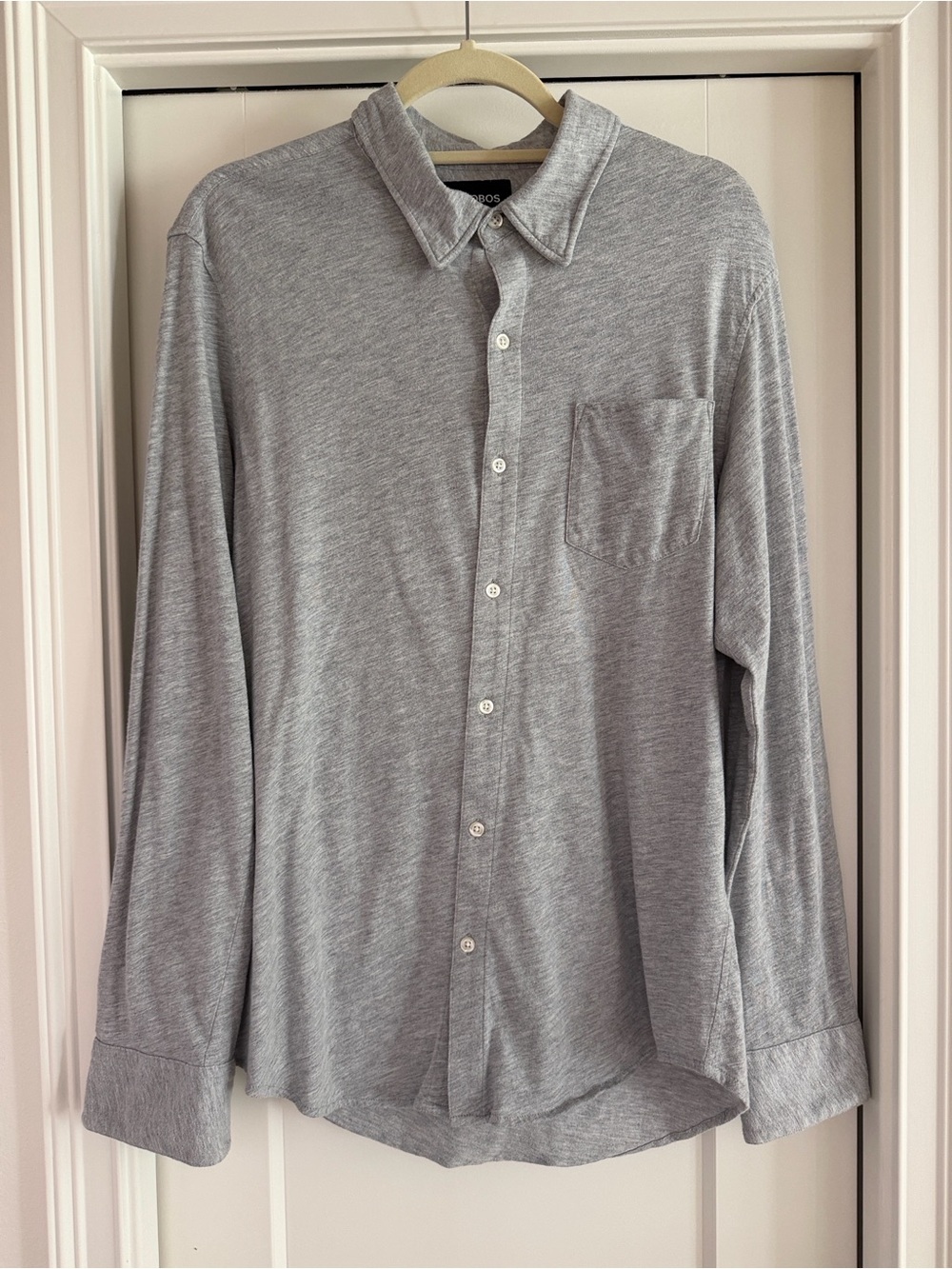 Bonobos Men’s Gray Slim Fit Long Sleeve Button Down Shirt Size M